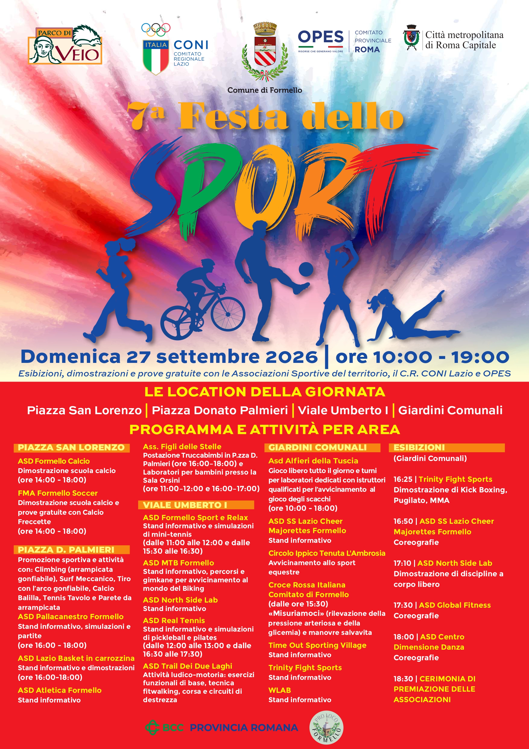 Festa dello sport 2026 - programma