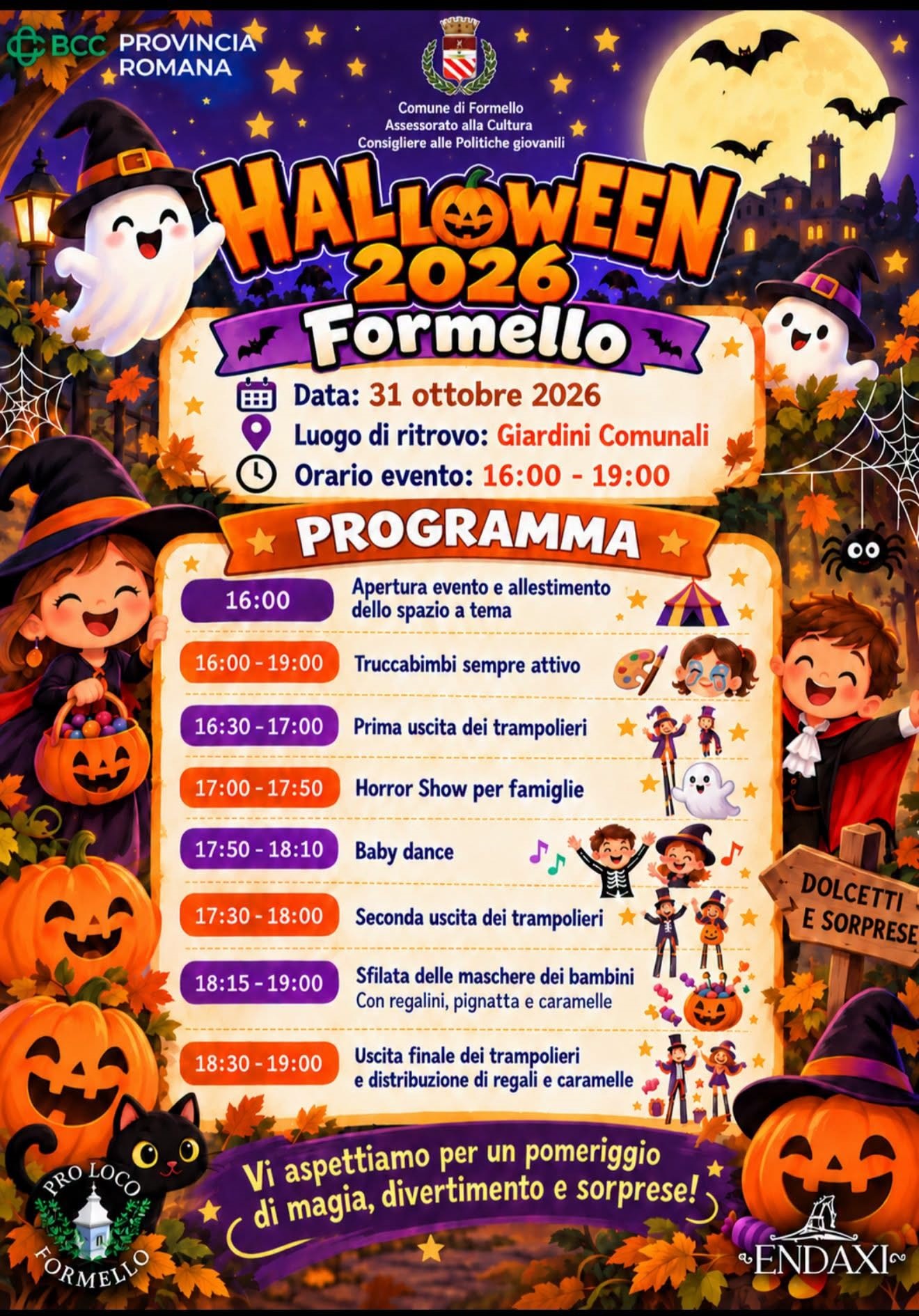 programma Halloween 2026
