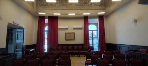 interno sala Grande - palazzo Chigi di Formello