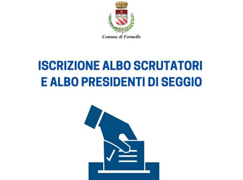 Iscrizione albo comunale scrutatori di seggio