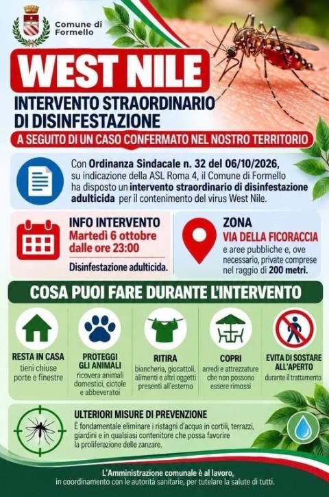disinfestazione 6 ottobre